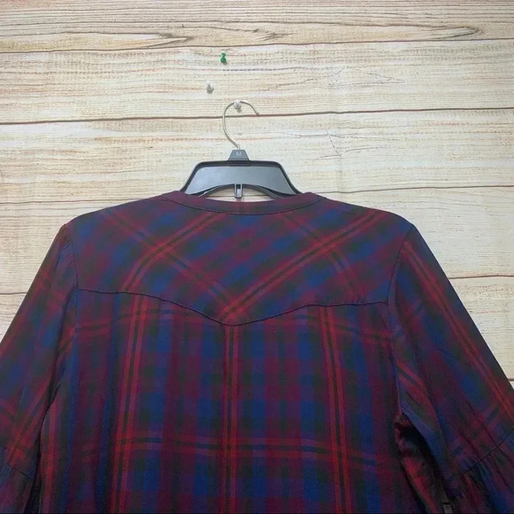 Cabi Caroling Shirt Button Front Check Plaid # 4070 - Picture 7 of 12